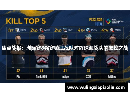 焦点战报：洲际赛8强赛镇江战队对阵珠海战队的巅峰之战
